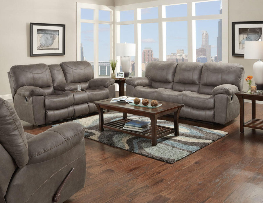 Catnapper Furniture Trent Reclining Sofa in Charcoal