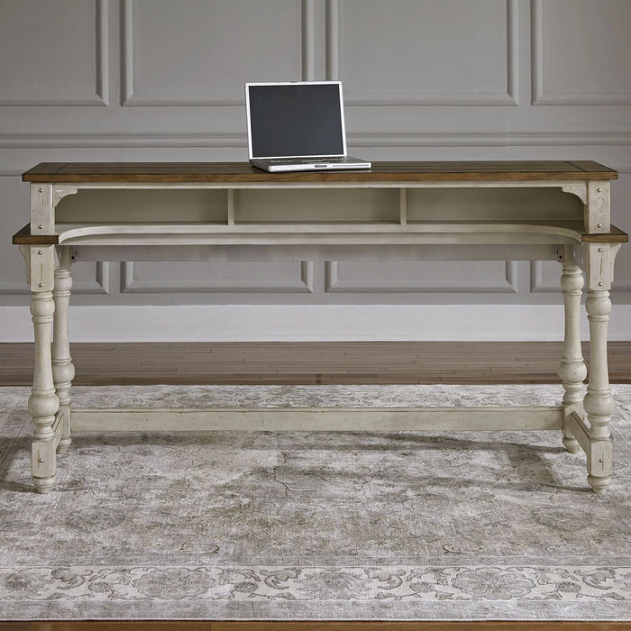 Morgan Creek Console Bar Table in Antique White image