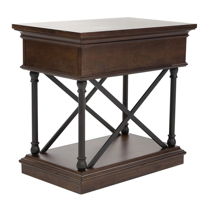 Tribeca Chairside Table in Cordovian Brown image