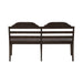 Paradise Valley Ladder Back Bench in Saddle Brown image