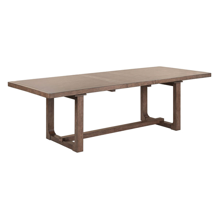 Harmony Trestle Table Set - Discount Furniture World (Burlington,NC)