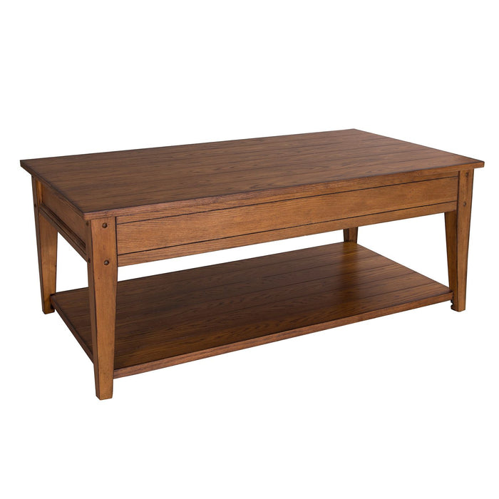 Lake House Lift Top Cocktail Table - Discount Furniture World (Burlington,NC)