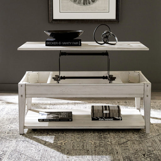 Lake House Lift Top Cocktail Table - Discount Furniture World (Burlington,NC)