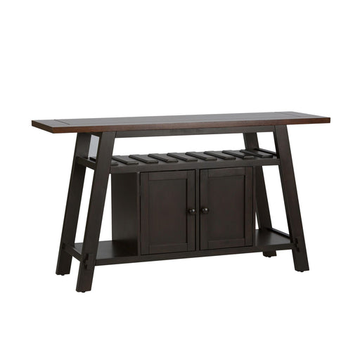Lawson Server in Light/Dark Expresso - Discount Furniture World (Burlington,NC)