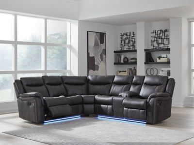Sultan Meadow Reclining Sectional - Discount Furniture World (Burlington,NC)