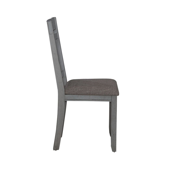 Liberty Furniture Newport Splat Back Side Chair (Set of 2) in Smokey Grey
