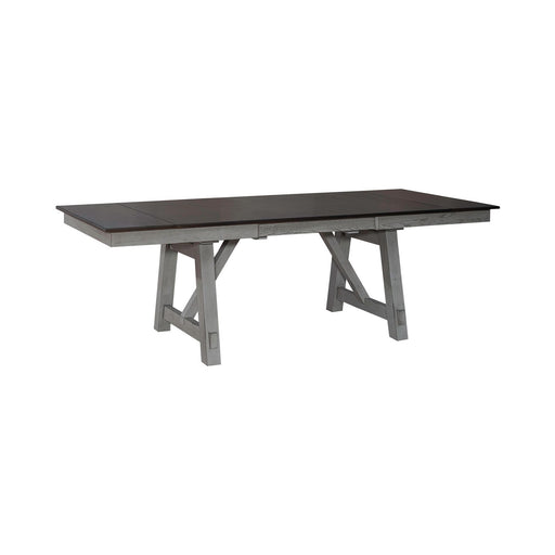 Newport 6 Piece Trestle Table Set - Discount Furniture World (Burlington,NC)