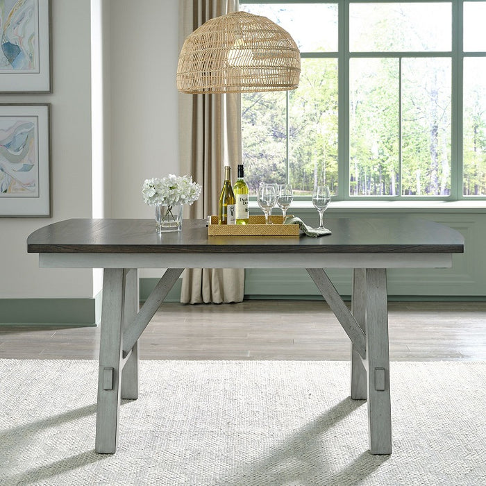 Liberty Furniture Newport Gathering Table in Smokey Grey