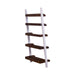 Farmhouse Leaning Bookcase in White/Oak image