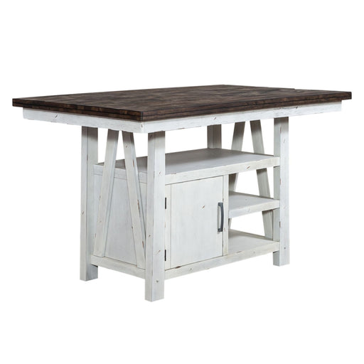 Farmhouse 5 Piece Gathering Table Set - Discount Furniture World (Burlington,NC)