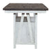 Farmhouse Gathering Table in White/Oak - Discount Furniture World (Burlington,NC)