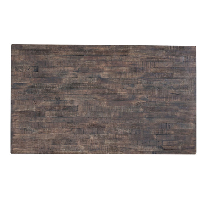 Farmhouse Gathering Table in White/Oak - Discount Furniture World (Burlington,NC)