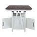 Farmhouse Gathering Table in White/Oak - Discount Furniture World (Burlington,NC)