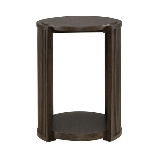 City View Chairside Table in Coffee Bean - Discount Furniture World (Burlington,NC)
