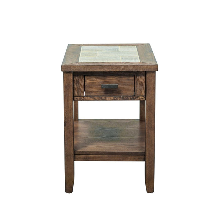 Liberty Furniture Mesa Valley Chair Side Table in Tobacco image
