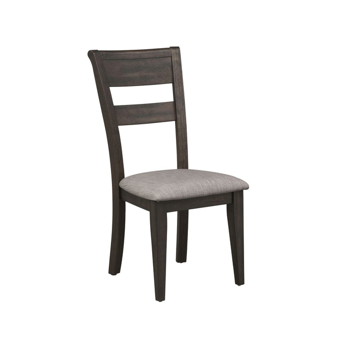 Double Bridge 5 Piece Trestle Table Set - Discount Furniture World (Burlington,NC)
