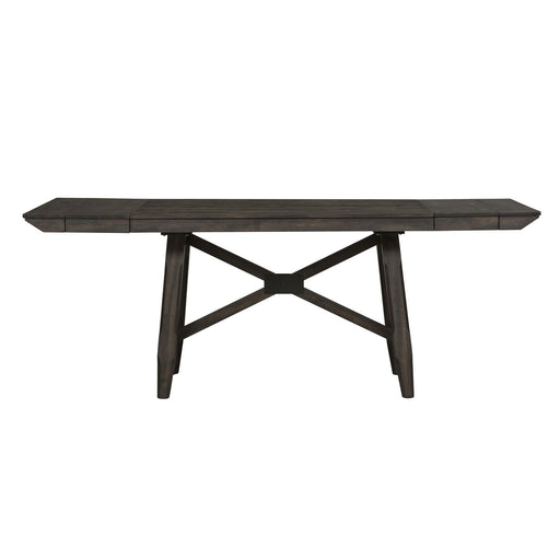 Double Bridge Trestle Table Set - Discount Furniture World (Burlington,NC)