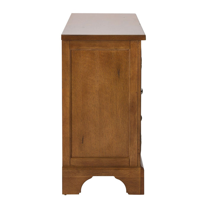 Treasures Buffet in Rustic Oak Finish - Discount Furniture World (Burlington,NC)