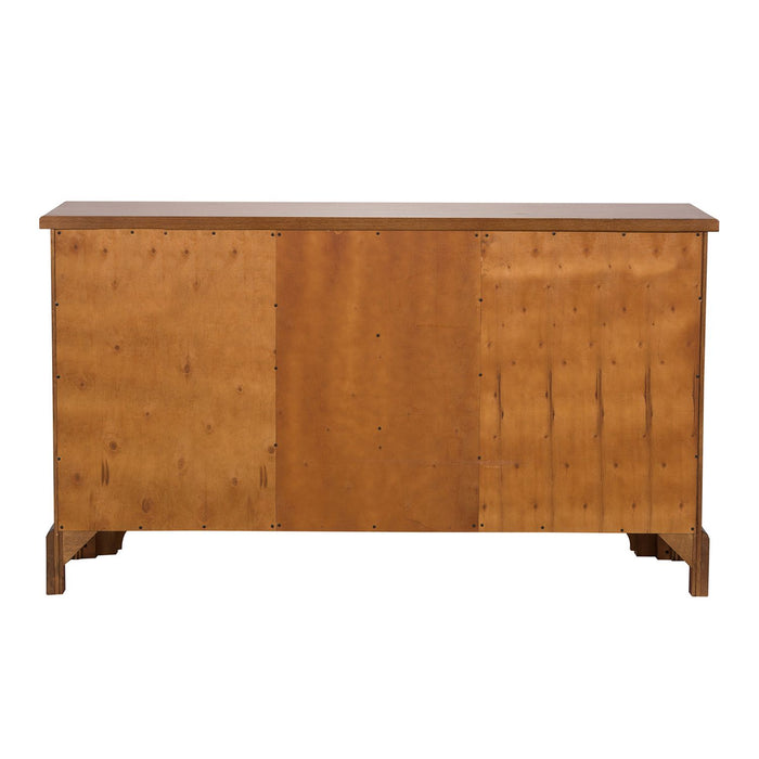 Treasures Buffet in Rustic Oak Finish - Discount Furniture World (Burlington,NC)