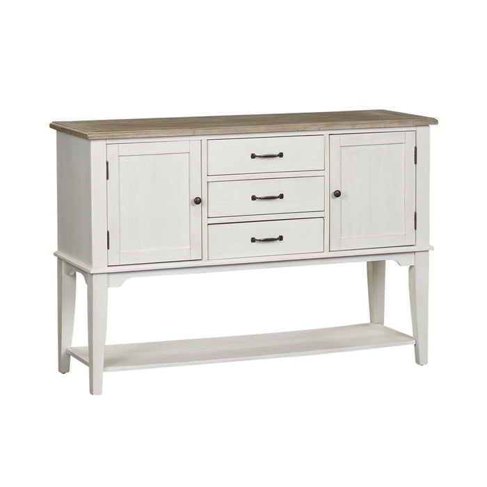 Summerville Server in White - Discount Furniture World (Burlington,NC)