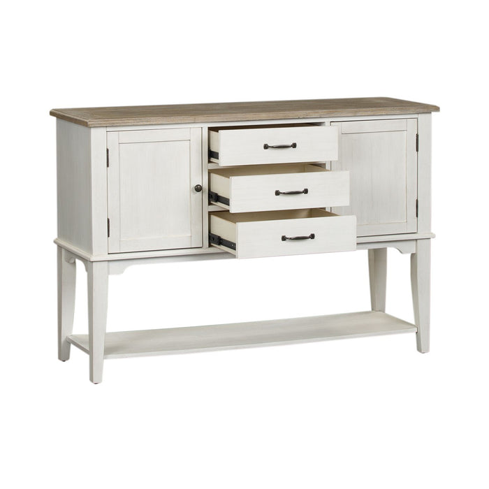 Summerville Server in White - Discount Furniture World (Burlington,NC)