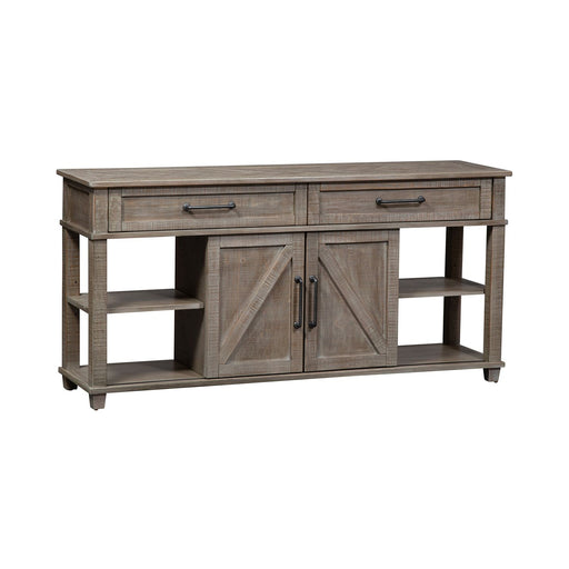 Parkland Falls Sofa Table in Weathered Taupe - Discount Furniture World (Burlington,NC)