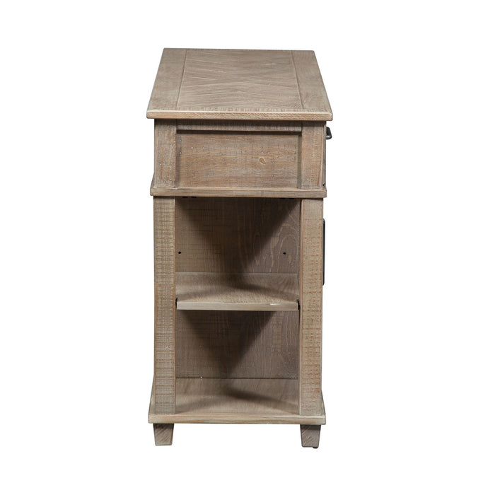 Parkland Falls Sofa Table in Weathered Taupe - Discount Furniture World (Burlington,NC)