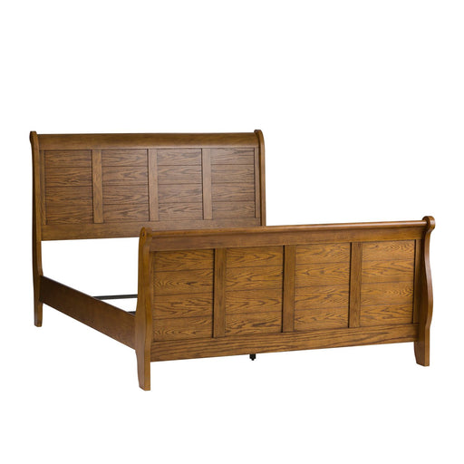 Grandpas Cabin Queen Sleigh Bed - Discount Furniture World (Burlington,NC)