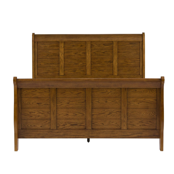 Grandpas Cabin Queen Sleigh Bed, Dresser & Mirror, Chest - Discount Furniture World (Burlington,NC)
