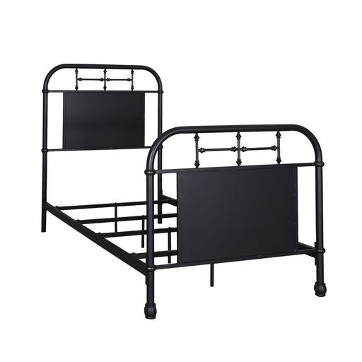 Vintage Series Twin Metal Bed in Black - Discount Furniture World (Burlington,NC)