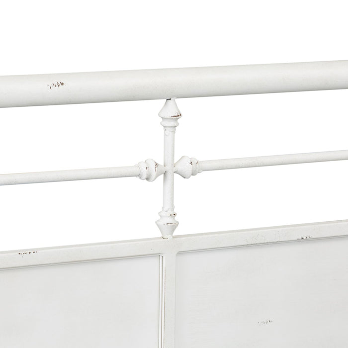 Vintage Series Twin Metal Bed in Antique White - Discount Furniture World (Burlington,NC)