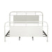 Vintage Series Queen Metal Bed in Antique White - Discount Furniture World (Burlington,NC)