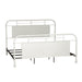 Vintage Series Queen Metal Bed in Antique White - Discount Furniture World (Burlington,NC)