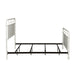Vintage Series Queen Metal Bed in Antique White - Discount Furniture World (Burlington,NC)