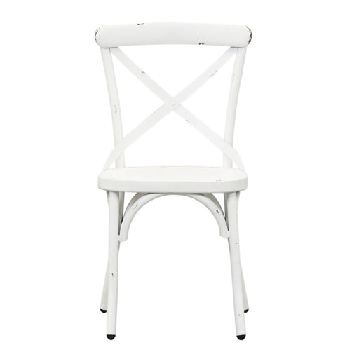 Liberty Furniture Vintage Series X Back Side Chair in Antique White (Set of 2) image