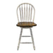 Carolina Crossing Windsor Swivel Counter Chair - White - Discount Furniture World (Burlington,NC)