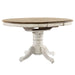 Carolina Crossing Pedestal Table Set- White - Discount Furniture World (Burlington,NC)