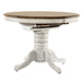 Carolina Crossing Pedestal Table Set- White - Discount Furniture World (Burlington,NC)