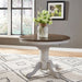 Carolina Crossing Pedestal Table Set- White - Discount Furniture World (Burlington,NC)