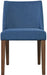 Liberty Furniture Space Saver Nido Chair (Blue) in Satin Walnut (Set of 2) image