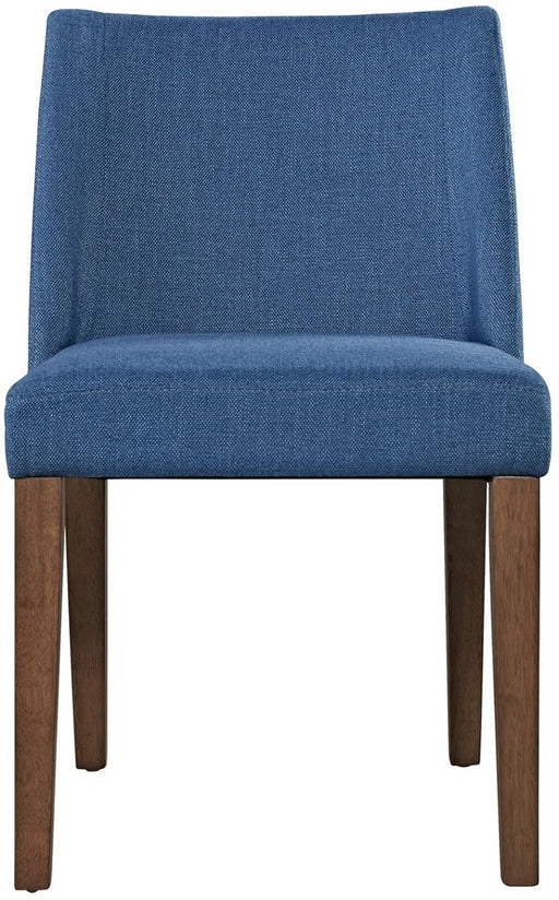 Liberty Furniture Space Saver Nido Chair (Blue) in Satin Walnut (Set of 2) image