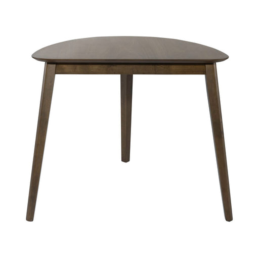 Space Saver Triangle Table in Satin Walnut - Discount Furniture World (Burlington,NC)