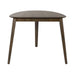 Space Saver Triangle Table in Satin Walnut - Discount Furniture World (Burlington,NC)