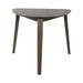 Space Saver Triangle Table in Satin Walnut - Discount Furniture World (Burlington,NC)