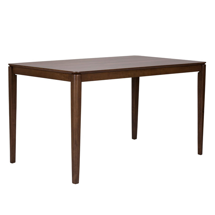 Space Saver Rectangular Leg Table in Satin Walnut - Discount Furniture World (Burlington,NC)