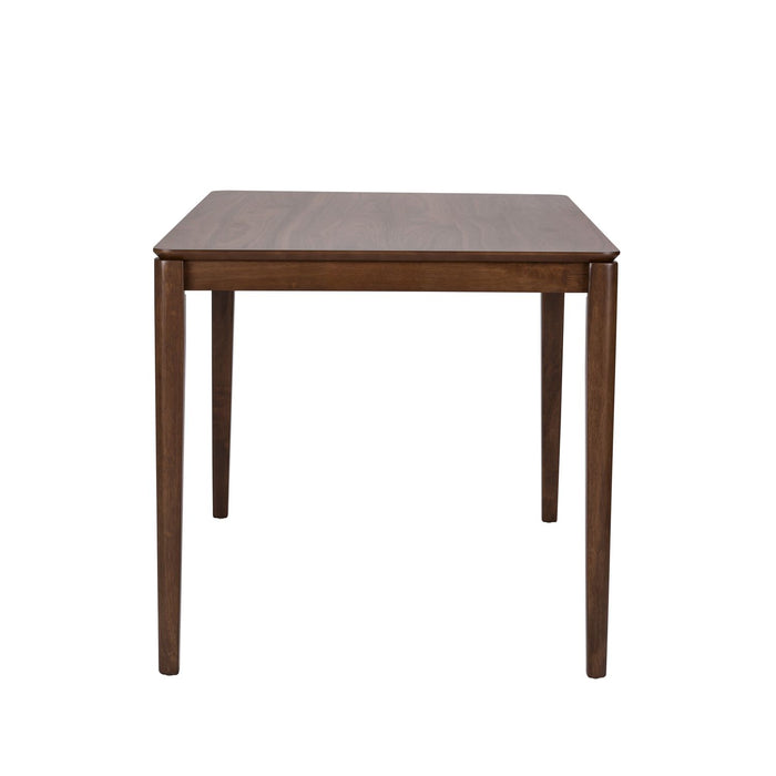Space Saver Rectangular Leg Table in Satin Walnut - Discount Furniture World (Burlington,NC)