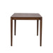 Space Saver Rectangular Leg Table in Satin Walnut - Discount Furniture World (Burlington,NC)