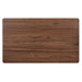 Space Saver Rectangular Leg Table in Satin Walnut - Discount Furniture World (Burlington,NC)