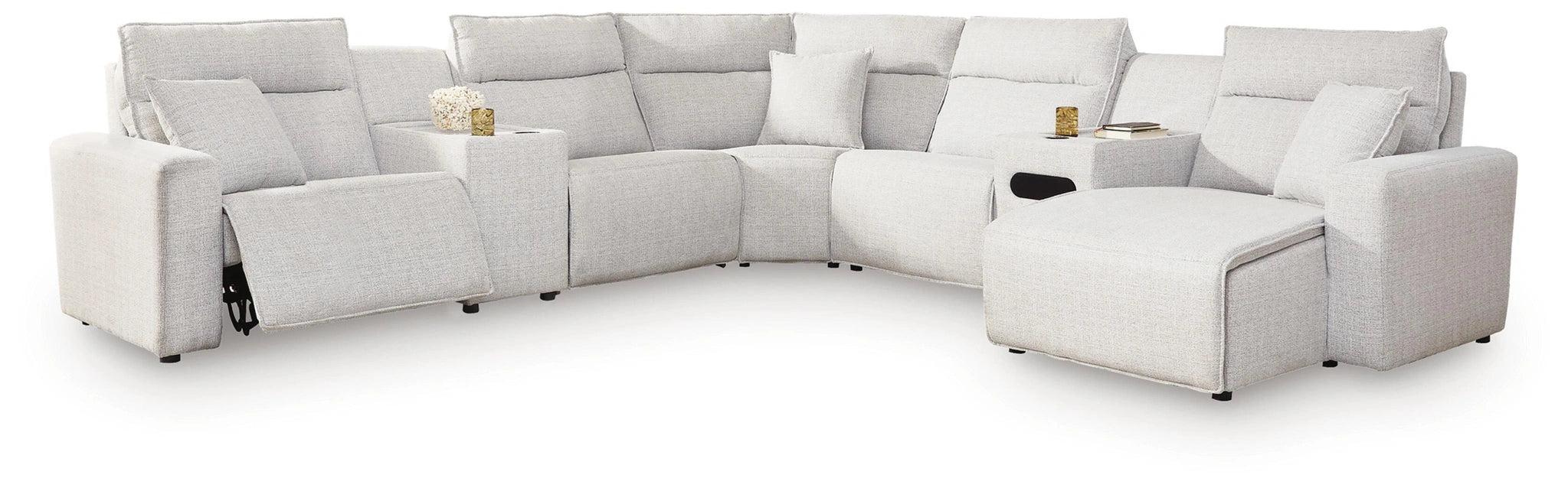 Modmax II Power Reclining Sectional with Chaise and Audio Console