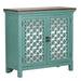 Kensington 2 Door Accent Cabinet in Turquoise - Discount Furniture World (Burlington,NC)